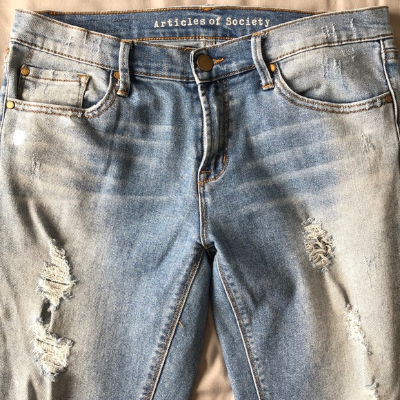 Articles of Society Worn Wash Skinny Jean - Picture 4 of 7